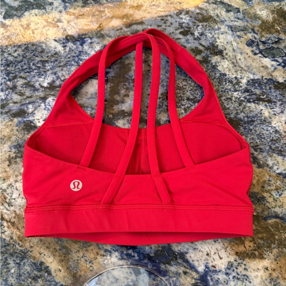 lululemon athletica Vibrant Red Sports Bra